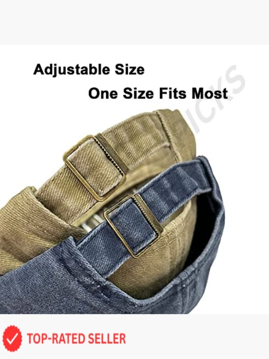 Vintage Washed Distressed Baseball Cap Unisex Adjustable Metal Buckle Back main image 4